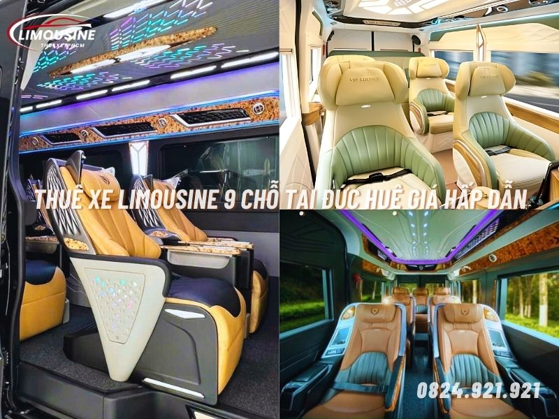 thuê xe limousine 9 chỗ tại đức huệ