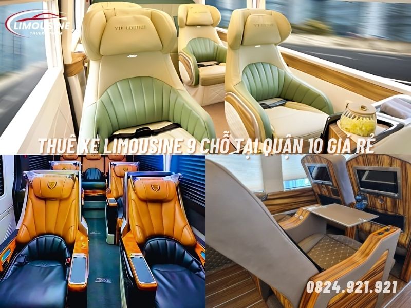 thuê xe limousine 9 chỗ tại quận 10