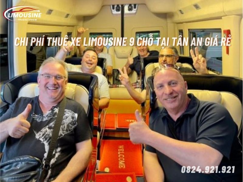 thuê xe limousine 9 chỗ tại tân an